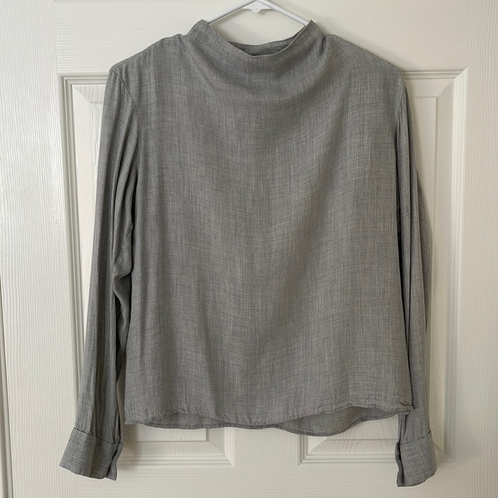 Uniqlo Mock Neck Blouse